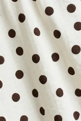Ensemble 2 pièces en coton - Marron/pois
