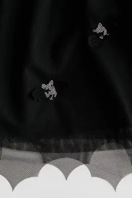 Jupe en tulle avec applications - Noir/chauves-souris