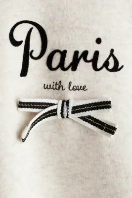 Ensemble 2 pièces sweat et legging - Beige clair/Paris