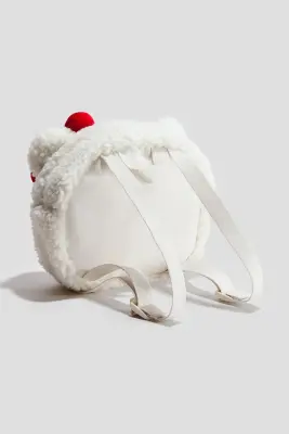 Sac à dos duveteux - Blanc/Hello Kitty