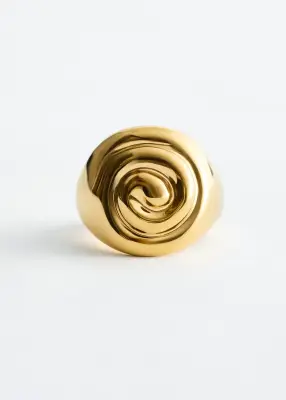 Bague coquillage d’exception - Doré