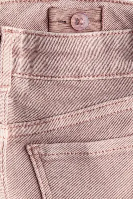 Superstretch Wide Leg Jeans - Rose poudré