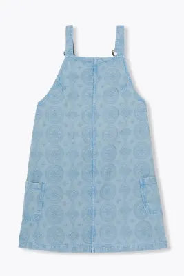 Robe salopette brodée