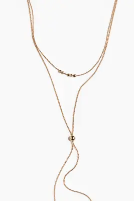 Collier Y - Doré