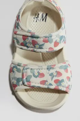 Sandales - Beige clair/fraises