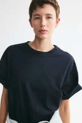 T-shirt oversize - Navy blue