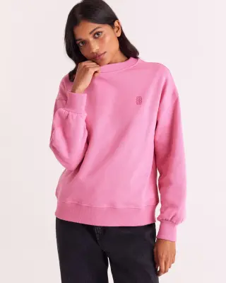 Sweat-shirt Virgile rose vif