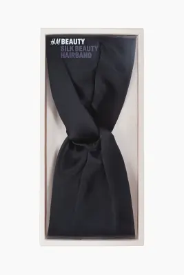 Bandeau Beauty en soie - Noir