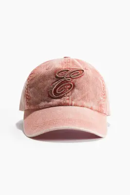 Casquette en twill de coton - Orange clair/E