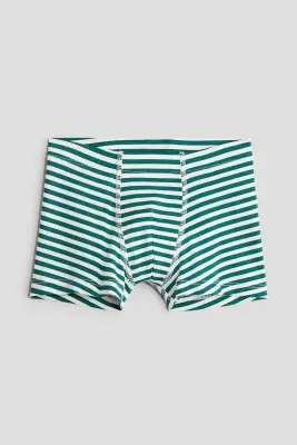Lot de 5 boxers - Vert/rayé