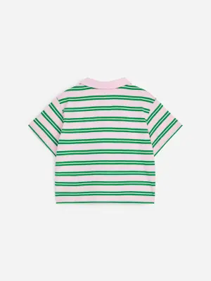 Polo décontracté - Rose/Vert