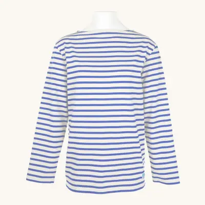 Marinière Ecru / Bleu, mixte