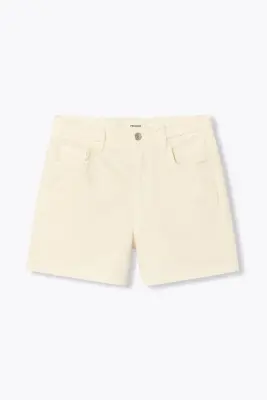 Short en toile détail tressé