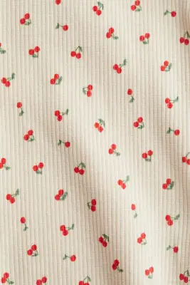 Legging évasé - Crème/cerises
