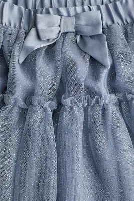Ensemble 2 pièces avec top et jupe - Bleu ancien clair