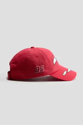 Casquette en coton avec motif - Rouge/Cars