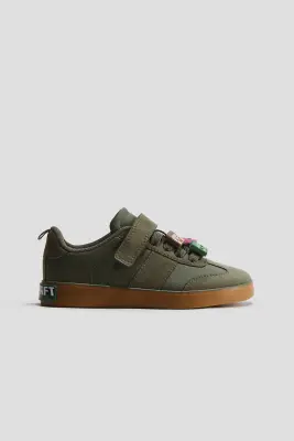 Sneakers avec motifs - Vert kaki foncé/Minecraft
