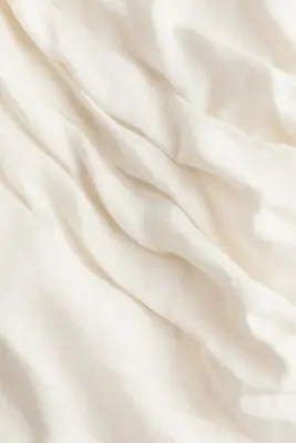 Minirobe asymétrique en lin - Crème
