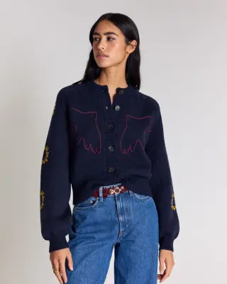 Cardigan Lucile bleu marine