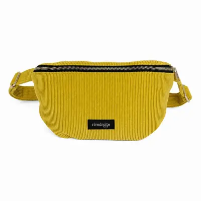 Sac banane Custine Velours Olive Rive Droite