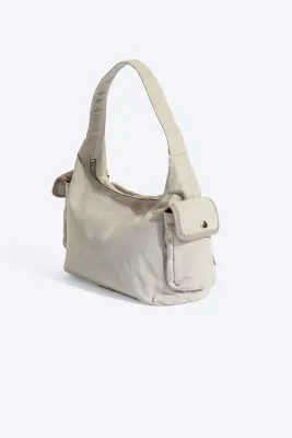 Sac à bandoulière multi-poches - Taupe cendré clair