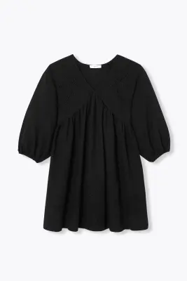 Robe courte brodée Femme