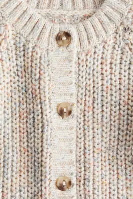 Gilet en maille épaisse - Beige clair
