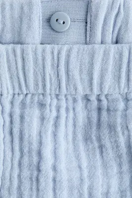 Ensemble 2 pièces en mousseline de coton - Bleu clair