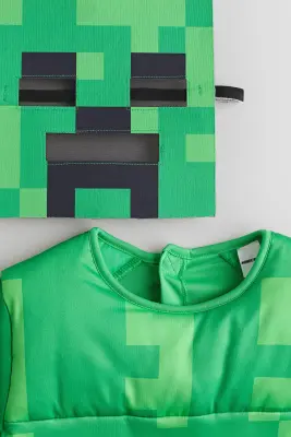 Tenue de déguisement - Vert/Minecraft