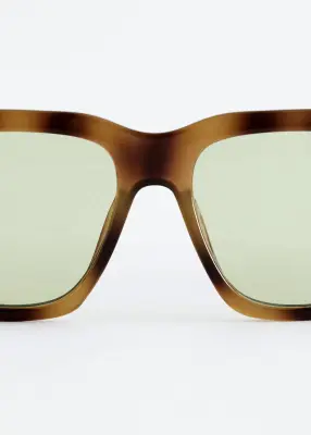 Lunettes de soleil oversize - Marron / Écaille de tortue