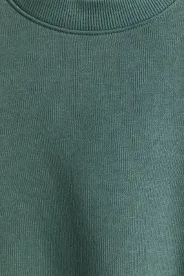 Sweat oversize à l'intérieur brossé - Vert