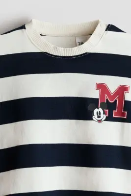 Lot de 3 T-shirts imprimés à manches longues - Bleu ancien/Mickey