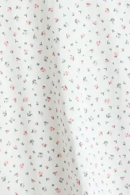 Lot de 2 chemises de nuit imprimées en coton - Rose ancien/fleuri