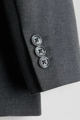 Veste à fermeture droite - Gris foncé
