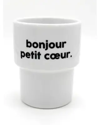 Gobelet Bonjour Petit Cœur - Félicie Aussi