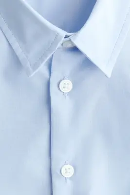Chemise repassage facile - Bleu clair