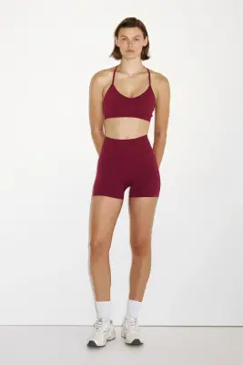 Short moulant scrunch Seamless DryMove™ - Grenade foncé