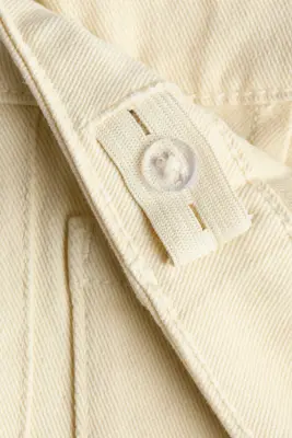 Pantalon évasé en twill - Jaune clair