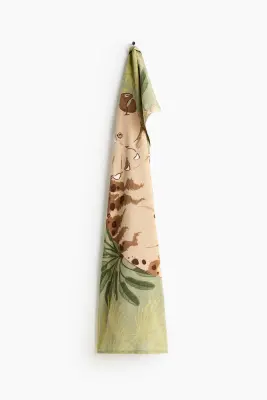Serviette de bain à motif - Vert/tricératops