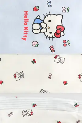 Lot de 2 pyjamas imprimés - Crème/Hello Kitty