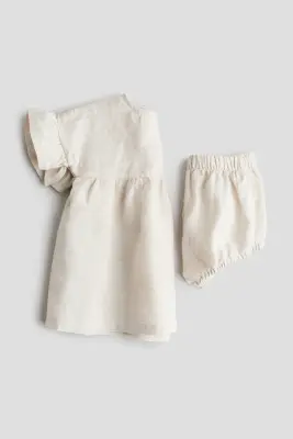 Ensemble 2 pièces en lin - Beige clair