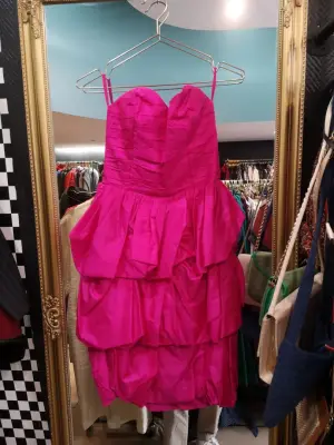 Robe bustier fuchsia