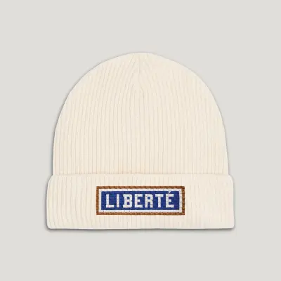 BONNET COTON BIO – BRODERIE MÉTRO PARISIEN - LIBERTÉ - ÉCRU