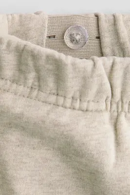 Ensemble 2 pièces en molleton de coton - Beige clair