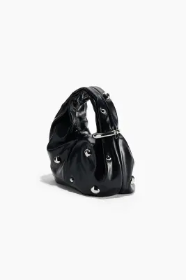 Sac à main avec détail en métal - Bleu marine