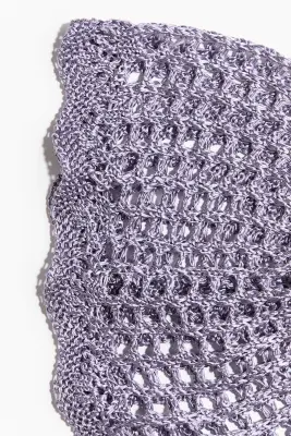 Chapeau façon crochet - Violet clair
