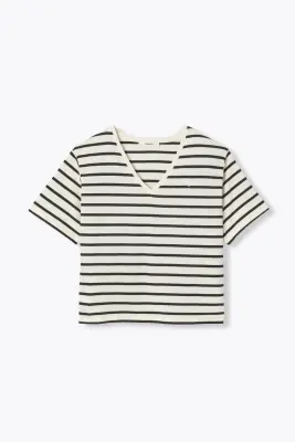 T-shirt rayé marinière Femme