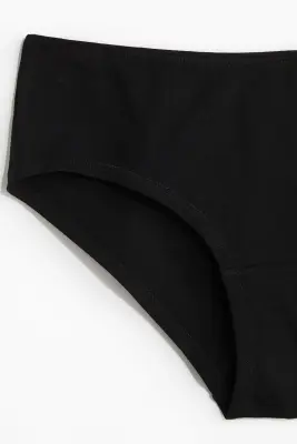Lot de 5 culottes Hipster en coton - Noir