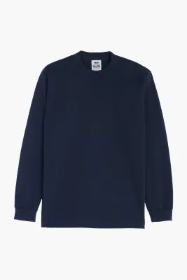 T-shirt Heavyweight Manches Longues - Marine