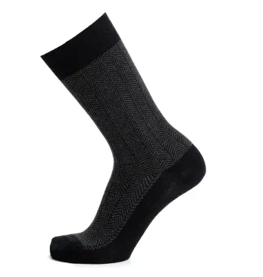 Chaussettes chevrons noir gris